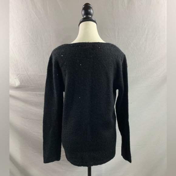 Black Sweater With Glitter Beads - Picture 4 of 6